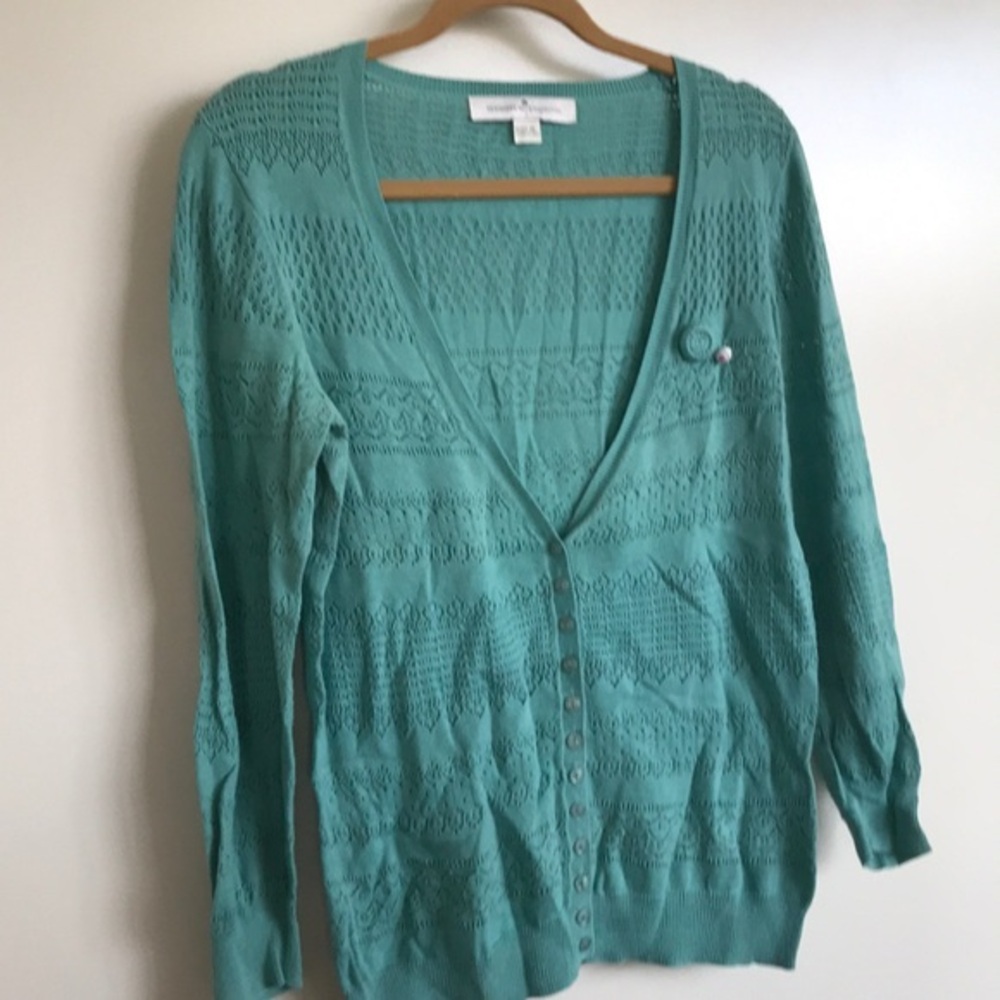 Teal cardigan